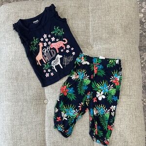 Gymboree Navy and Multicolor Kids Matching Set
